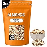 Oh! Nuts Raw Almonds Diced 2lb - Chopped, Unsalted, Premium Quality | Raw almonds diced - Chopped walnuts alternative, unsalted almonds bulk, almonds raw, 100% natural, 2lb bag