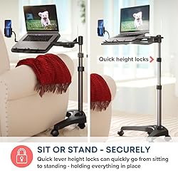 LEVO G2 V16 Mobile Laptop Stand Desk Rolling Cart