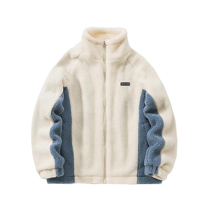 Aelfric Eden Giacca in pile da uomo da donna invernale in pile Teddy tinta unita con