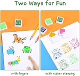 Vicloon 24pc Mini Craft Ink Stamp Pads Rainbow Colors for Cards Fabric view 3
