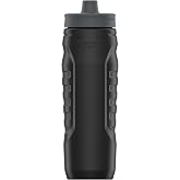 Under Armour Squeeze Water Bottles, 32 oz Water Bottles, Sideline Sports Water Bottle with Quick-Shot Lid, Quick &amp; Easy Hydration, Gym Water Bottles, Squeeze Bottle, 1 32oz Bottle