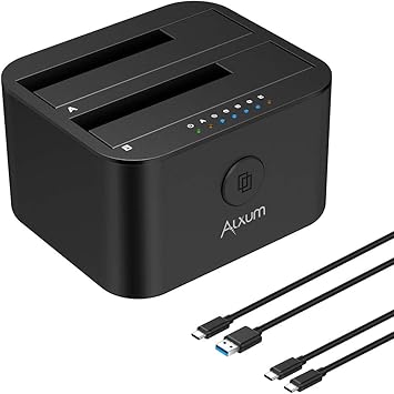 Alxum Estación de Acoplamiento de Disco Duro USB C y USB A, Caddy ...