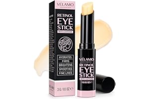 VELAMO ADVANCED Retinol Eye Balm Stick with Caffeine: Under Eye Cream for Dark Circles Puffiness Eye Bags Wrinkles Fine Lines