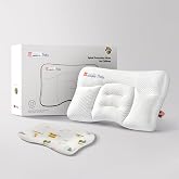 HOAGBaby Toddler Pillow with Pillowcase, Breathable &amp; Cozy Machine Washable Kids Pillow with Pillowcase, 21.6x13.8 Ergonomic Children Pillow for Boys and Girls Aged 3-8 (Farm, Height 2)