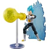 DRAGON STARS SERIES - Dragon Ball Super - Super Saiyan Blue Vegeta, Power Up Pack Action Figure Set