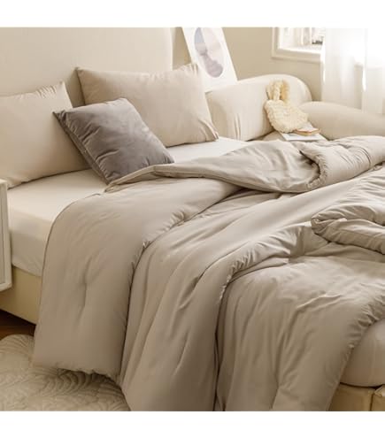 ENJOHOS White Oversized California King Comforter Set - 128x120 Cooling Lightweight Bedding With 2 Pillowcases - View #7