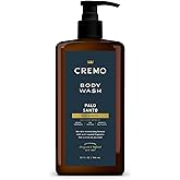 Cremo Rich-Lathering Palo Santo Body Wash for Men, Notes of Bright Cardamom, Dry Papyrus and Aromatic Palo Santo, 32 Fl Oz
