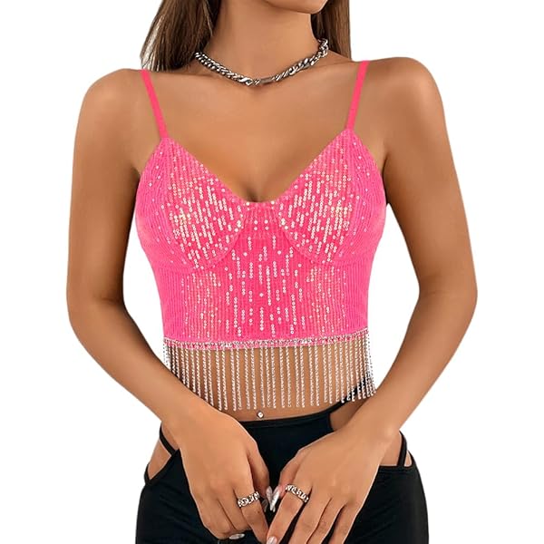 Amazon.com: Dolls Kill Mirror Ball Dancer Bustier Top by