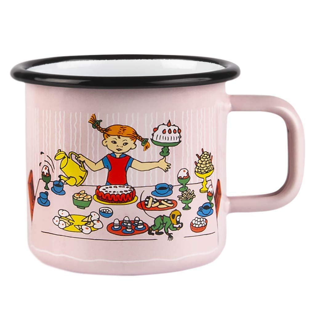 Muurla Enamel Mug, 370ml, Pippi's Birthday