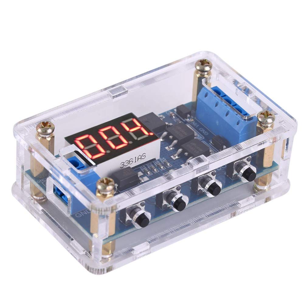 PEMENOL DC 5-36V Timer Relay LED Digital Triggering Cycle Time Delay Relay Module Dual MOS Control Timing Delay Relay Module with Protective Case
