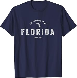 Florida Vintage Sports Design Retro FL T-Shirt