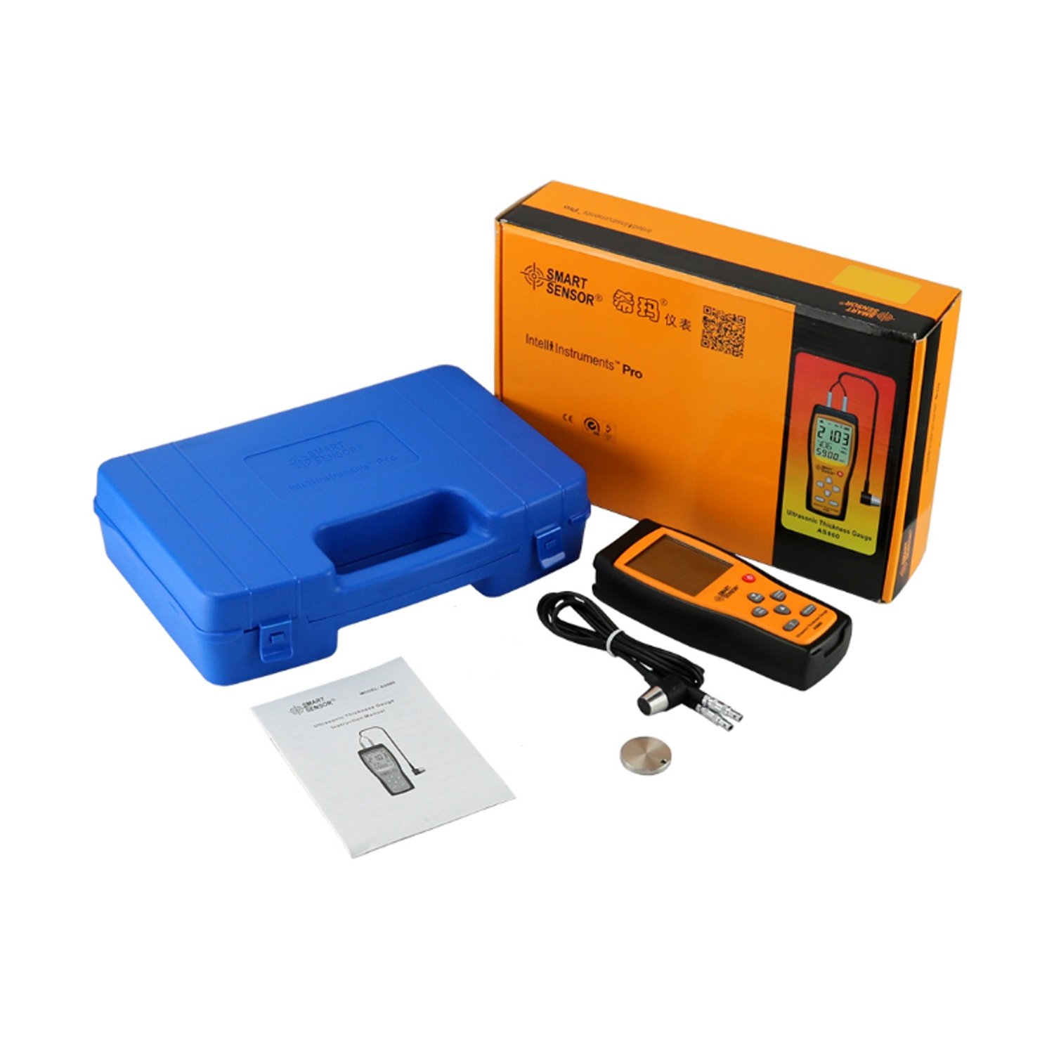 Sound Velocity Meter Smart Sensor AS860 Ultrasonic Thickness Gauge