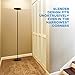 VAVA LED Floor Lamp for Living Room, UL Adapter for Safety Voltage Conversion, Trip-Proof Two-Part Cable, Touch Control, Memory Function, Assembly / Disassembly by Hand, 50,000 Hours Lifespan