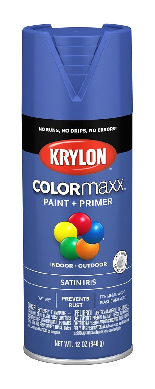 Krylon K05564007 Colormaxx Spray-Paints, 12 Ounce (Pack of 1), Iris