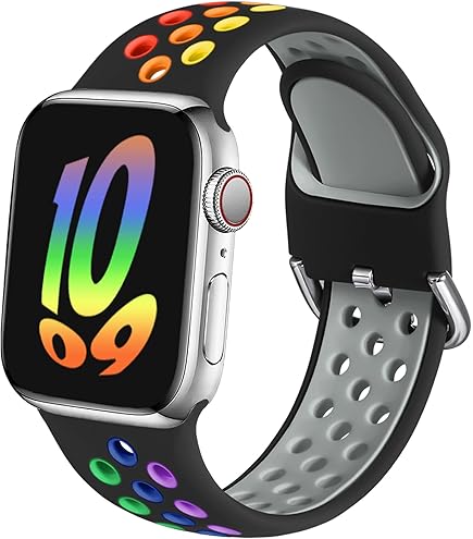 Amazon.com: GELISHI Colorful Band Compatible with Apple Watch Band 