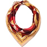 Kate Spade Women's Italian Bitter Silk Bandana, Stylish & Light Fashion Accessory, Everyday Styling