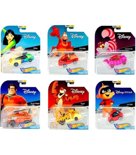 Amazon.com: Hot Wheels Disney Bundle Vehicles 6-Pack Toy Vehicles
