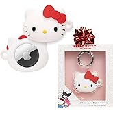 iFace Sanrio Friends Special Edition Silicone Protective Cover [ Compatible with Apple AirTag ][Cute Character Case] [Carabiner Keychain Clip Included] - Hello Kitty
