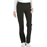 Cherokee Scrubs for Women Mid Rise Straight Leg Scrub Pants For Women Pull-on Bottoms with 6 Pockets & 360° Stretch - CK002