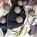 Organic Wool Dryer Balls - 100% Pure New Zealand Wool - Handmade Felted - Natural Fabric Softener - Best Eco-friendly Reusable Alternative To Dryer Sheets - Great For Cloth Diapers - 6 Pack XL (Grey)