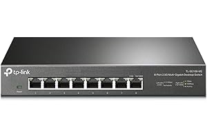 TP-Link TL-SG108-M2 | 8 Port Multi-Gigabit Unmanaged Network Switch, Ethernet Splitter | 2.5G Bandwidth | Plug & Play | Deskt