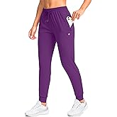 G Gradual Women's Joggers Pants with Zipper Pockets Tapered Running Sweatpants for Women Lounge, Jogging