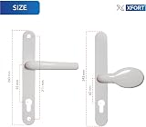 XFORT Uros White UPVC Door Handle PZ 62/92mm 211mm 243mm Aluminium view 5