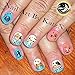 I Love My Cat Kitten Paw Prints Water Slide Nail Art Decals- Salon Quality!