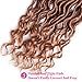 MOBOK 6Pcs/Lot Honey Blonde Goddess Locs Crochet Hair For Black Women Pre Loop Curly Faux Locs 14 Inch Blonde Braiding Hair Soft Synthetic Wavy Faux Locs Hair Extension (14inch(6packs), 27)