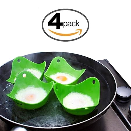 Escalfador de huevos para pochar huevos, juego de 4 diseño ...
