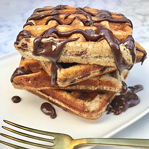 KNOW Foods Gluten Free Waffles, Chocolate Chip, Low Carb, Keto + Paleo Friendly 4 count