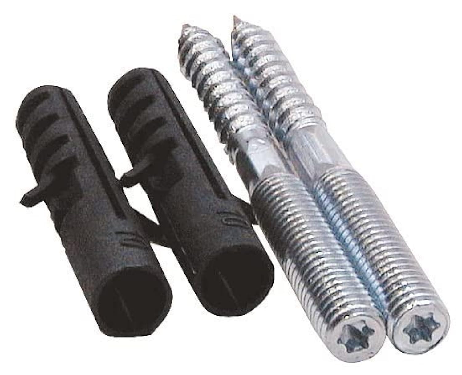 Sanitop-Wingenroth 2 hanger bolts with dowels 10 mm, M8 x 50 mm, galvanised steel, 104029