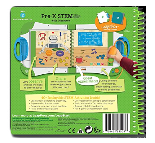 LeapFrog LeapStart Pre-Kindergarten Activity Book: Pre-K STEM (Science, Technology, Engineering, Math) and Teamwork