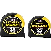 Stanley 33-735-25 35ft. and 25ft. Fatmax Tape Measure Combo Pack, Yellow