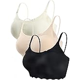 3pcs Set Wireless Bras for Women Padded Breathable Full Coverage Support Women's Bras with Adjustable Straps