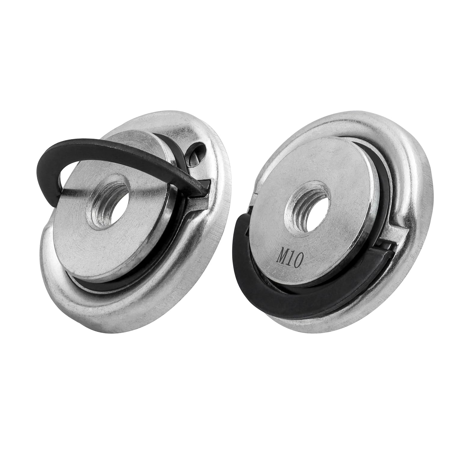 Gasea 2pcs M5/8-11 Thread Quick Release Self Locking Plate Retaining Flange Nut for Angle Grinders Replacement Fixing Parts