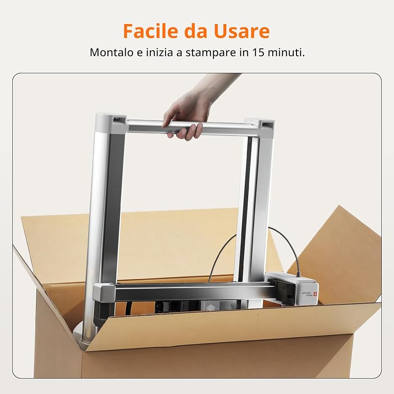 Kobra 4 Stampante 3D, Stampante FDM ad Alta Velocità