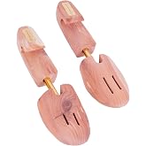 FootFitter Cedar Shoe Trees Odor‑Absorbing for Men&rsquo;s Shoes &amp; Sneakers | Aromatic USA Cedar Wood Shoe Trees Absorb Moisture &amp; Neutralize Odors to Maintain Fit &amp; Extend Shoe Life