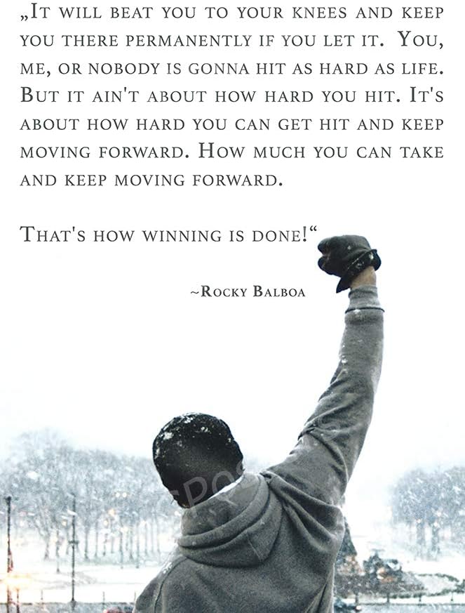 MCPosters - Rocky Quote I II III IV V Glossy Finish Movie Poster - MCP911 (24