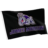 Desert Cactus James Madison University Flag - 3 x 5 Feet Dukes JMU Banner, Indoor/Outdoor Durable Fabric Display (Style C)
