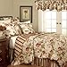 Waverly Charleston Chirp Modern Farmhouse Floral Rod Pocket Valance for Windows in Bedroom, Kitchen, or Living Room, 50