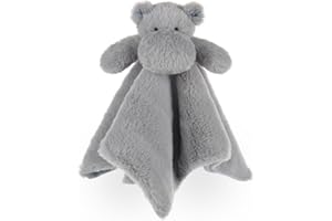 Apricot Lamb Clever Hippo Cuddly Soft Loveys for Baby Boy and Girl, 14 Inches for Newborn, Infant and Toddlers