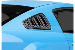 SpeedForm Quarter Window Louver in Gloss Black Fits Ford Mustang Coupe 2005-2009