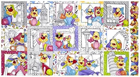 Loralie Designs Dog Gone 23.5In Panel, Multicolor