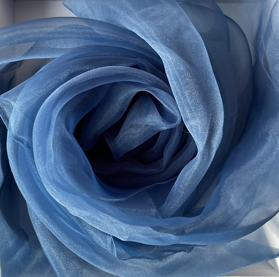 Megachest 145CM Wide Soft Organza Dress Fabric Fancy Costumes Decorations 50 Colors(high Tide,5 Meters)