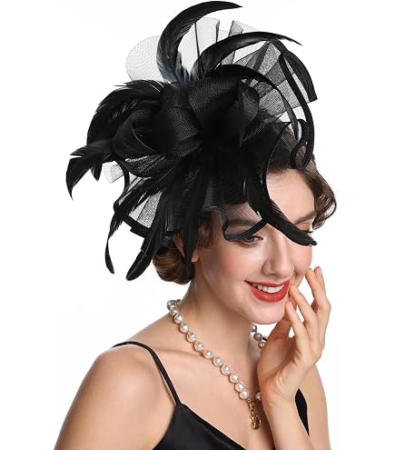 dressfan Womens Church Derby Fascinator Hats Headpiece,20s  display picture 2