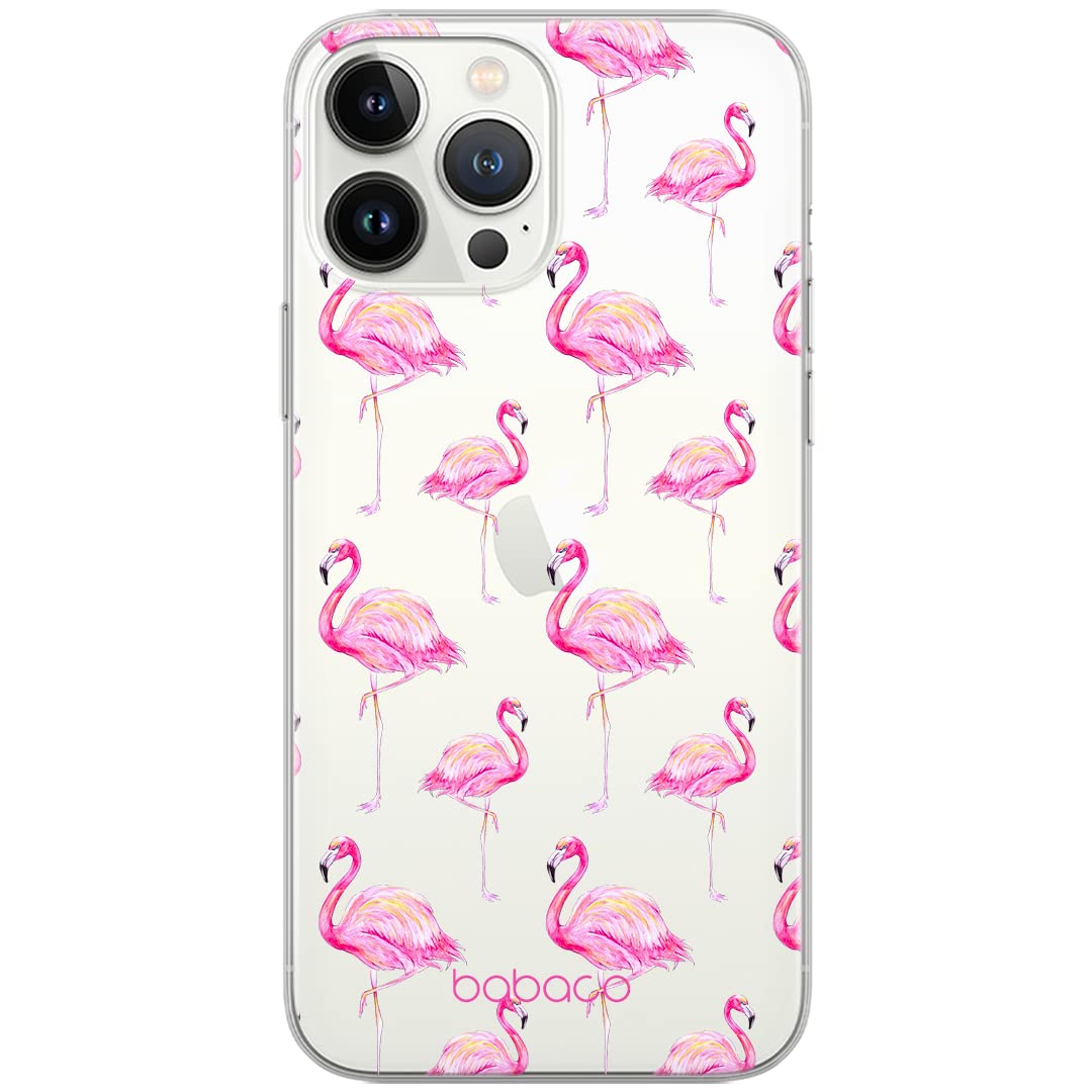 Babaco ERT GROUP mobile phone case for Apple Iphone 5/5S/SE original and officially Licensed pattern Flamingo 005 optimally adapted to the shape of the mobile phone, partially transparent