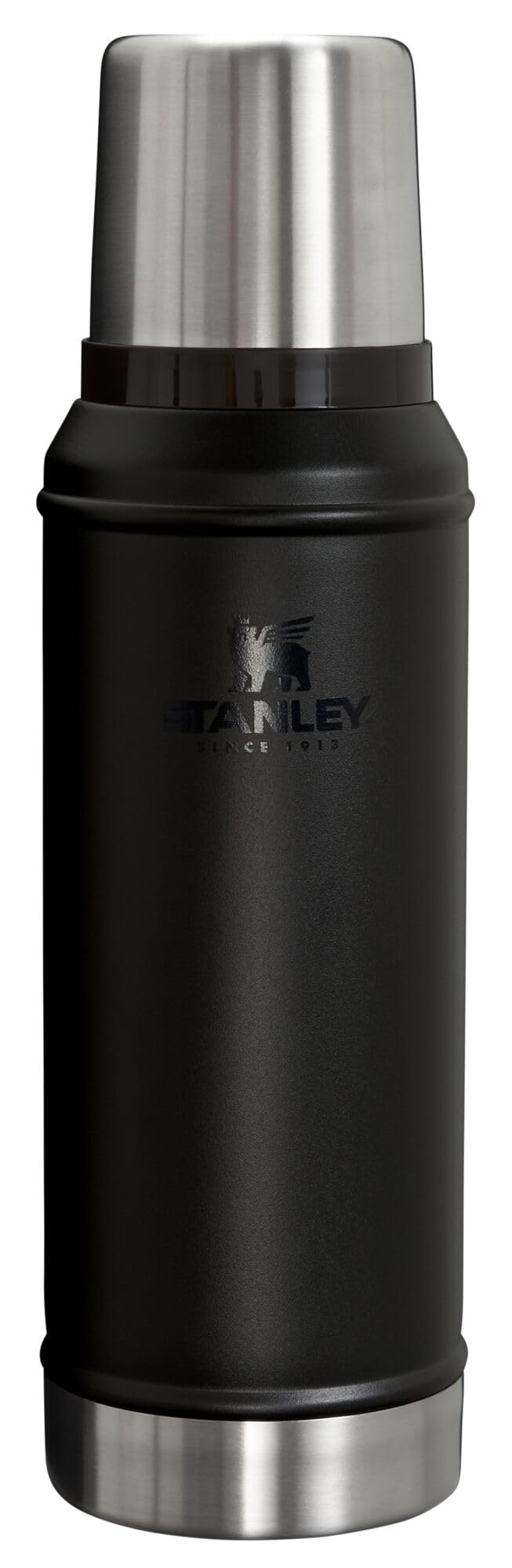 Photo 1 of Stanley Classic Legendary Vacuum Bottle 1.0 qt | Wide Mouth with Leakproof Cup Lid | Keep Drinks Hot or Cold | Packable for Travel | Insulated Stainless Steel Thermal Bottle | BPA-Free | Black 2.0