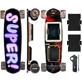 Uditer S3/Pixel/Mini Electric Skateboard - Swappable Battery &amp; 105mm Wheels | 24/12 Miles Range, 105*65mm Cloud Wheels, Dual 600W Hub-Motors with remote, 330lb Max Load, IP55 Waterproof, UL-Certified