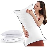 SEMZSOM Bed Pillows for Sleeping, King Size Pillows Set of 2 Cooling Luxury Hotel Quality Pillow with Premium Soft Down Alternative Filling for Back, Stomach or Side Sleepers